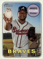 2018 Topps Heritage Base Set Arodys Vizcaino #717 card