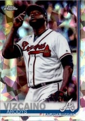 2019 Topps Chrome Sapphire Edition Base Set Arodys Vizcaino #476 card