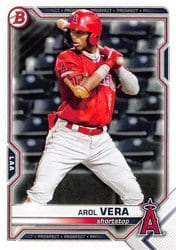 2021 Bowman Draft Base Set Arol Vera #BD-181 card