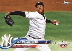 2018 Topps Opening Day Base Set Aroldis Chapman #176 card