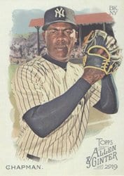 2019 Topps Allen & Ginter Base Set Aroldis Chapman #378 card