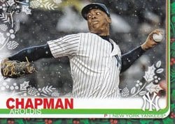 2019 Topps Holiday Base Set Aroldis Chapman #HW161 card