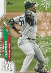 2020 Topps Holiday Base Set Aroldis Chapman #HW101 card