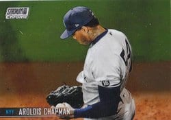 2021 Stadium Club Chrome Base Set Aroldis Chapman #381 card