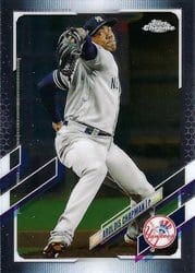 2021 Topps Chrome Base Set Aroldis Chapman #96 card