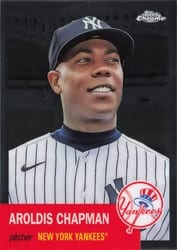 2022 Topps Chrome Platinum Anniversary Base Set Aroldis Chapman #475 card