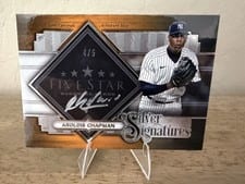 2022 Topps Five Star Silver Signatures Aroldis Chapman #SS-AC card