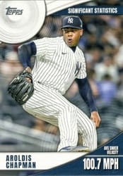 2022 Topps Significant Statistics Aroldis Chapman #SS-21 card