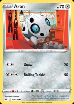 Chilling Reign Aron #109 card
