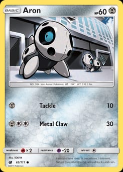 Crimson Invasion Aron #65 card
