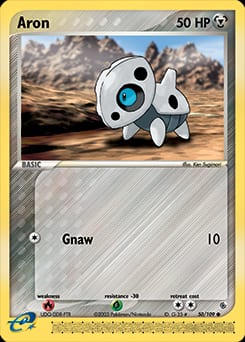 Ruby & Sapphire Aron #50 card
