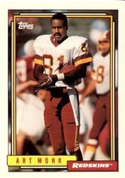 1992 Topps Base Set Art Monk #345 card