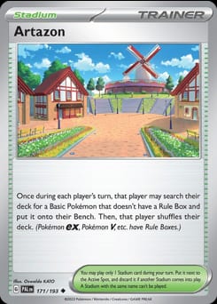 2023 Paldea Evolved Artazon #171 card