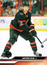 2023-24 Upper Deck Base Set Artem Zub #377 card