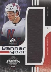 2024-25 SP Game Used 2024 Stadium Series Banner Year Relics Artemi Panarin #BYSS-AP card
