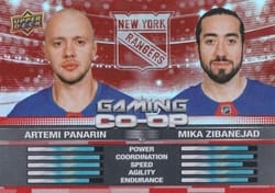 2024-25 Upper Deck Gaming Co-Op Artemi Panarin / Mika Zibanejad #CGO-13 card