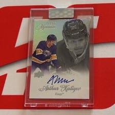 2020-21 Upper Deck Clear Cut NHL Memoirs Arthur Kaliyev #M-AK* card