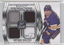 2020-21 Upper Deck The Cup Foundations Quad Jersey Arthur Kaliyev #F-KA card