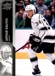 2021-22 Upper Deck Base Set Arthur Kaliyev #577 card
