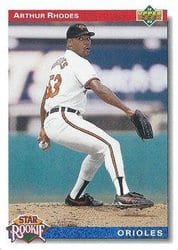 1992 Upper Deck Base Set Arthur Rhodes #17 card