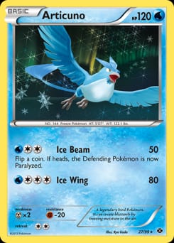 2012 Next Destinies Articuno #27 card