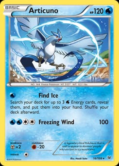 2015 Roaring Skies Articuno #16 card