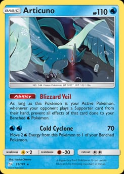 2019 Team Up Articuno #32 card