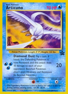 1999 Wizards Black Star Promos Articuno #22 card