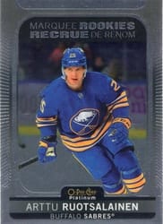 2021-22 O-Pee-Chee Platinum Base Set Arttu Ruotsalainen #219 card