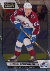2023-24 O-Pee-Chee Platinum Base Set Artturi Lehkonen #134 card
