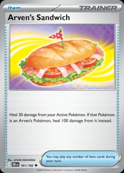 Destined Rivals Arven's Sandwich #161 card