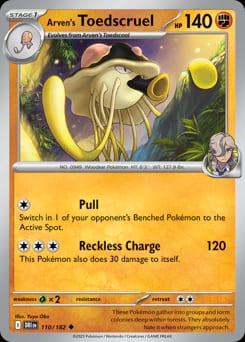 Destined Rivals Arven's Toedscruel #110 card