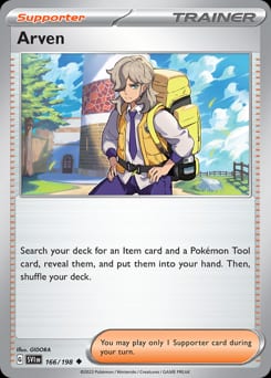 Scarlet & Violet Arven #166 card