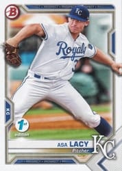 2021 Bowman 1st Edition Base Set Asa Lacy #BP-83 card