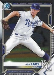 2021 Bowman Chrome Prospects Asa Lacy #BCP-83 card