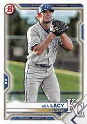 2021 Bowman Draft Base Set Asa Lacy #BD-158 card