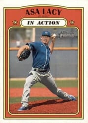 2021 Topps Heritage Minor League Base Set Asa Lacy #182 card