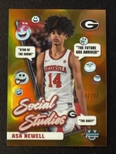 2024-25 Bowman University Chrome Social Studies Asa Newell #SS-18 card