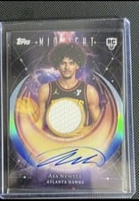 2025-26 Topps Midnight Rookie Jersey Autographs Asa Newell #RJA-AN card