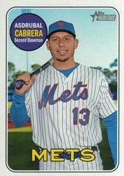 2018 Topps Heritage Base Set Asdrubal Cabrera #536 card