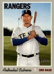 2019 Topps Heritage Base Set Asdrubal Cabrera #634 card