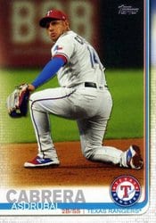 2019 Topps Update Base Set Asdrubal Cabrera #US121 card