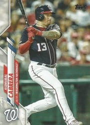 2020 Topps Update Base Set Asdrubal Cabrera #U-202 card