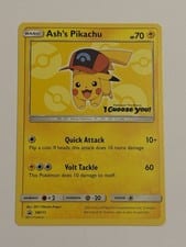 SM Black Star Promos Ash's Pikachu #SM111 card