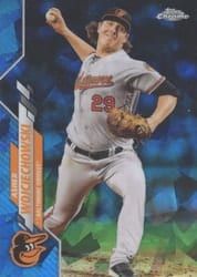 2020 Topps Chrome Update Sapphire Edition Base Set Asher Wojciechowski #U-206 card