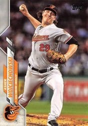 2020 Topps Update Base Set Asher Wojciechowski #U-206 card