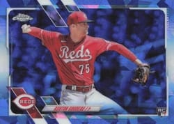 2021 Topps Chrome Update Sapphire Edition Base Set Ashton Goudeau #US182 card