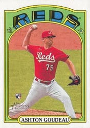 2021 Topps Heritage Base Set Ashton Goudeau #610 card