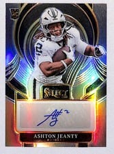 2025 Panini Select Select Signature Prizm Ashton Jeanty #SIP-ASJ card