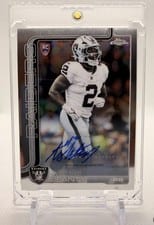 2025 Topps Chrome Rookies Autographs Ashton Jeanty #RA-AJ card
